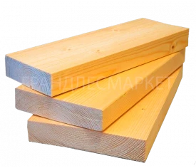 Доска сухая строганная 45х195х6000